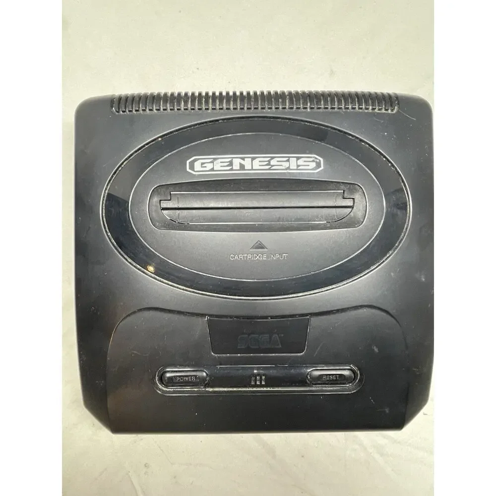 SEGA Genesis Model MK-1631 Console 2 Controllers 10 Games-All Tested/Works. OEM